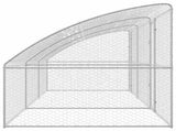 Dog Kennel 3 pcs Silver 6 x 2 x 2 m Galvanised steel 3368339