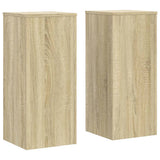 Plant Stands 2 pcs Sonoma Oak 30x30x70 cm Engineered wood 852926