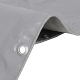 Tarpaulin 650 g/m 4x5 m Grey 43814