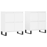Sideboards 2 pcs White Engineered Wood 3190181