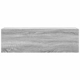 Bathroom Wall Cabinet Grey Sonoma 100x25x30 cm Engineered Wood 860099