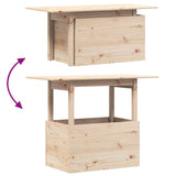 Garden Table 100x50x75 cm Solid Wood Pine 844908