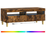 LED TV Cabinet Smoked Oak Engineered Wood 897220