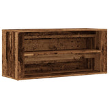 Shoe Bench Old Wood 100x35x45 cm Engineered Wood 857089