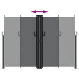 Retractable Side Awning Black 180x1000 cm 4004744