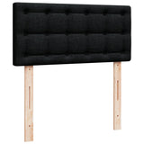 ZNTS Box Spring Bed with Mattress Black 90x200 cm Fabric 3285787