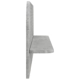 Wall Shelf 2 pcs Concrete Grey 102 x 13.5 x 37.5 cm 8014962
