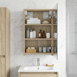 Bathroom Mirror Cabinet Sonoma Oak 30 x 10.5 x 50 cm 889009