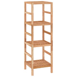 ZNTS Bathroom Shelf 35.5x35.5x112.5 cm Solid Wood Walnut 350364