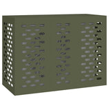 Air Conditioner Cover Olive green 110 x 50 x 80 cm Steel 865907