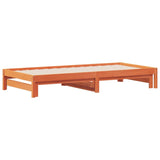 Day Bed with Trundle without Mattress Wax Brown 90x200 cm 844402