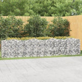 Arched Gabion Raised Bed 400x50x100 cm Galvanised Iron 153547