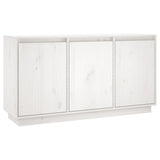 ZNTS Sideboard White 111x34x60 cm Solid Wood Pine 813810