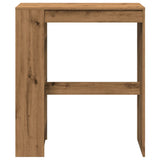 ZNTS Bar Table with Racks Artisan Oak 90x40x103.5 cm Engineered Wood 854381