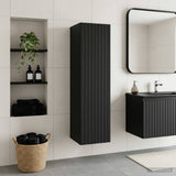 Wall-mounted Bathroom Cabinet Black 33 x 34.5 x 100 cm 890653