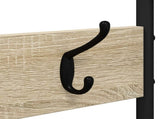 Coat Stand with Shoes Bench Sonoma Oak 120.5 x 34 x 190 cm 8012039