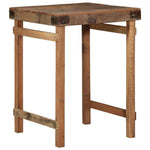 Dining Table Brown 60 x 55 x 76 cm Solid reclaimed wood 4019618