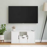 TV Cabinet with Drawer ODDA White 79x24x40 cm Solid Wood Pine 4103606