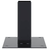 Post Bases Square 12 pcs Anthracite 46x46 mm Powder-coated Steel 42000019