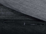 Duvet Cover Set Dark Grey 220x240 cm Cotton 136482