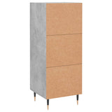 Sideboard Concrete Grey 34.5x34x90 cm Engineered Wood 830424