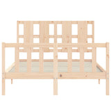Bed Frame without Mattress 140x200 cm Solid Wood Pine 3192231
