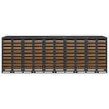 Wheelie Bin Storage for 5 Bins Anthracite 340 x 77.5 x 115.5 cm 3394771