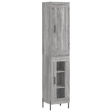 Highboard Grey Sonoma 34,5x34x180 cm Engineered Wood 3200399