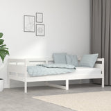 Day Bed without Mattress White Solid Wood Pine 90x190 cm Single 820308