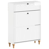 Shoe Cabinet ALKMAAR 78 x 24 x 103 cm Engineered Wood 896219