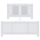 MDF Radiator Cover White 205 cm 325555