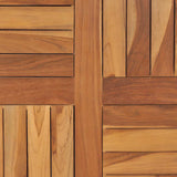 Tabletop Teak Solid wood Medium Durable Round Rustic 48985