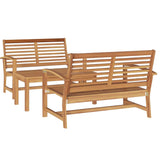 Garden Sofa Set Natural Solid teak wood 3356855
