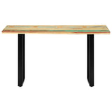 ZNTS Dining Table 140x70x76 cm Solid Reclaimed Wood 285834