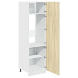 Refrigerator Cabinet Lyon Sonoma Oak 60x57x207 cm Engineered Wood 849626