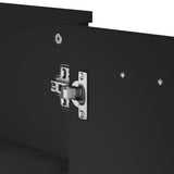 Shoe Cabinet VIKEN Black Engineered Wood 374924