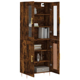 Highboard Smoked Oak 69.5x34x180 cm Engineered Wood 3198334