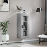Wall Mounted Cabinet Concrete Grey 34.5x34x90 cm 828920