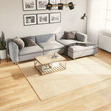 Rug HUARTE Short Pile Soft and Washable Cream 240x240 cm 375044