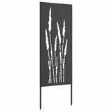 Garden Privacy Screen Black 50 x 140 cm Cold-rolled steel 876308