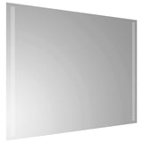 LED Bathroom Mirror Transparent 80 x 60 cm Tempered Glass 42045799