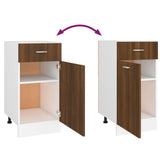 Drawer Bottom Cabinet Lyon Brown Oak 40x46x81.5 cm Engineered Wood 815572