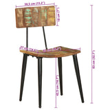 Dining Chairs 2 pcs Solid Reclaimed Wood 287901