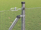 Welded Wire Fence with Concrete Base 50 x 1 m 3352351