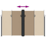 Retractable Side Awning Taupe 200x1200 cm 4004859