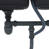 Kitchen Sink Double Basin with Strainer & Trap Stainless Steel 145075