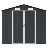 Garden Shed Anthracite 205x129x183 cm Galvanised Steel 46299