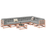 Garden Sofa Set Reddish-Brown Solid Douglas Fir Wood Large 3299476