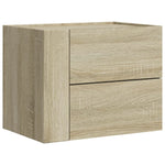 ZNTS Wall-mounted Bedside Cabinets 2 pcs Sonoma Oak 45x30x35 cm 848330