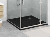Shower Base Tray with Dots 90 x 90 x 4 cm ABS Black 42033513